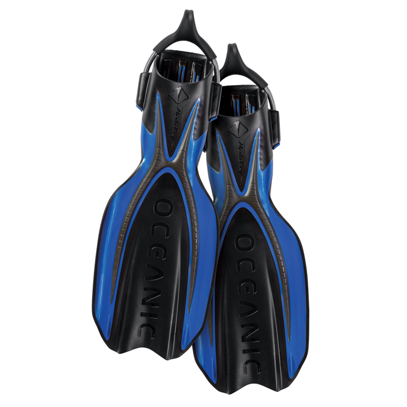 Manta Ray Fin - Flippers - Zwemvliezen - Volwassenen - Oceanic Blauw/Zwart
