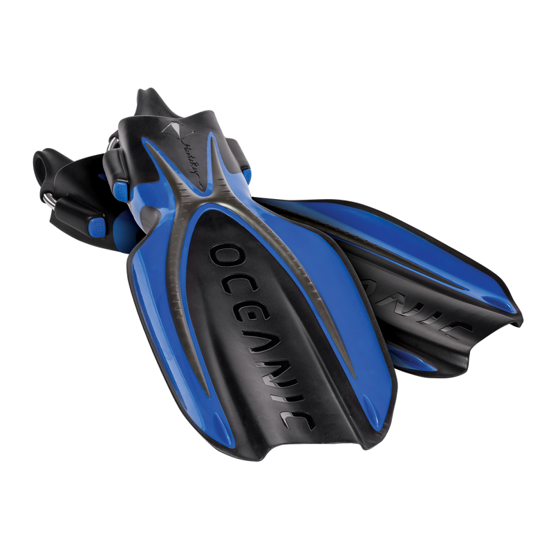 Manta Ray Fin - Flippers - Zwemvliezen - Volwassenen - Oceanic Blauw/Zwart