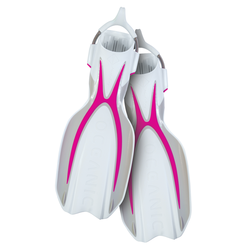 Manta Ray Fin - Flippers - Zwemvliezen - Volwassenen - Roze/Wit