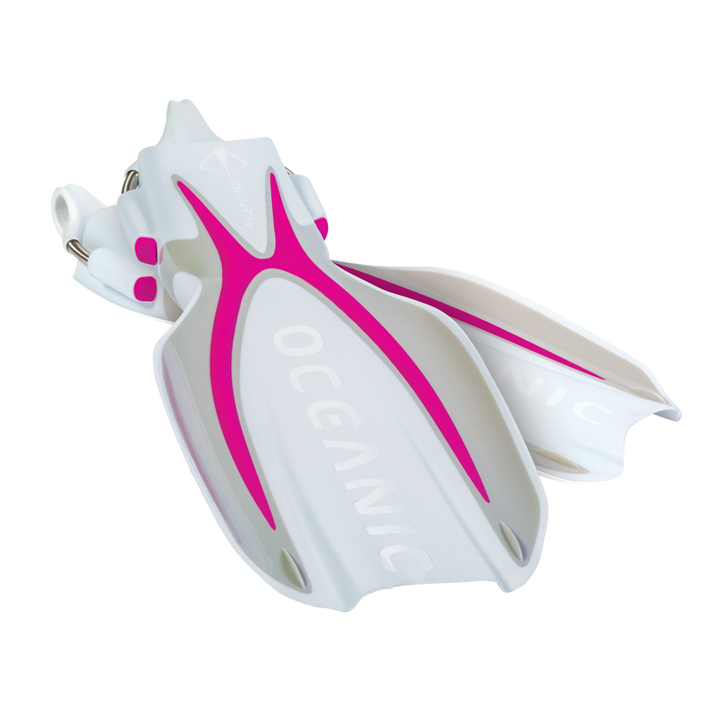 Manta Ray Fin - Flippers - Zwemvliezen - Volwassenen - Roze/Wit