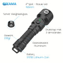 Blue Marlin - Duiklamp - Zaklamp voor onderwater - LED 465nm - Zwart