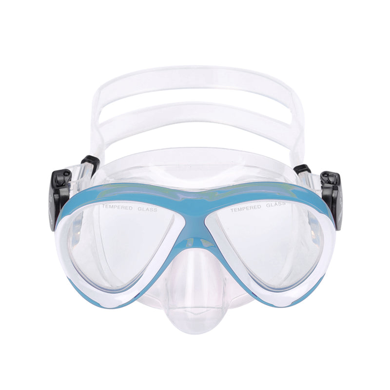 Waikiki Combo - Snorkelset - Duikbril - Snorkel - Kinderen - Blauw/Wit