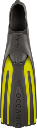 Viper 2 - Flippers - Zwemvliezen Full Foot - Volwassenen - Zwart/Geel