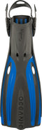 Viper 2 - Flippers - Zwemvliezen Open Heel - Volwassenen - Zwart/Blauw
