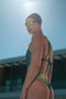 Xceed - Lunettes de natation - Adultes - Verres miroir en titane jaune - Jaune/Bleu