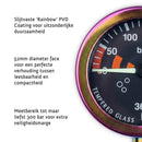 Tech Pressure Gauge 52mm - PVD Rainbow - Black Dial - 300 bar