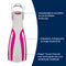 Viper 2 - Flippers - Zwemvliezen Open Heel - Wit/Roze