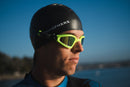 Kayenne Pro – Schwimmbrille – Erwachsene – Gelbe verspiegelte Titanlinse – Gelb