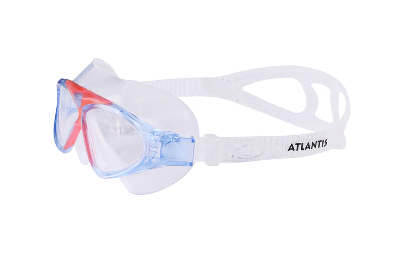 Tetra - Zwembril - Volwassenen - Clear Lens - Blauw/Rood
