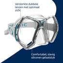 Cyanea - Taucherbrille - Erwachsene - Transparent/Aqua