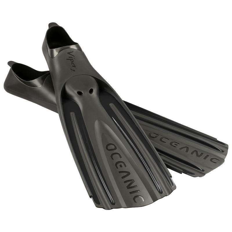 Viper 2 - Flippers - Zwemvliezen Full Foot - Volwassenen - Zwart