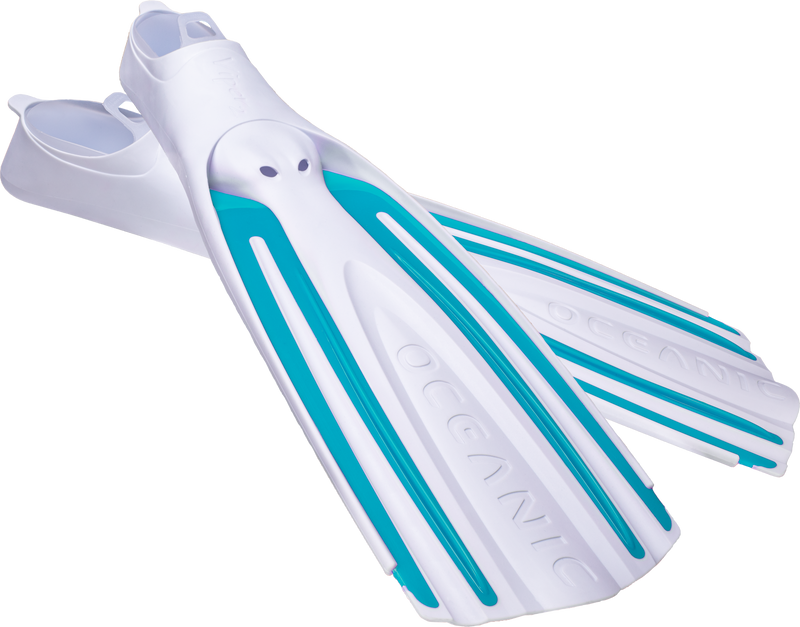 Viper 2 - Flippers - Zwemvliezen Full Foot - Volwassenen - Wit/Turquoise