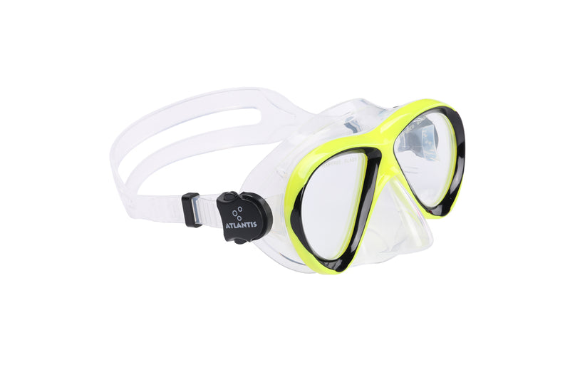 Waikiki Combo - Snorkelset - Duikbril - Snorkel - Kinderen - Zwart/Geel