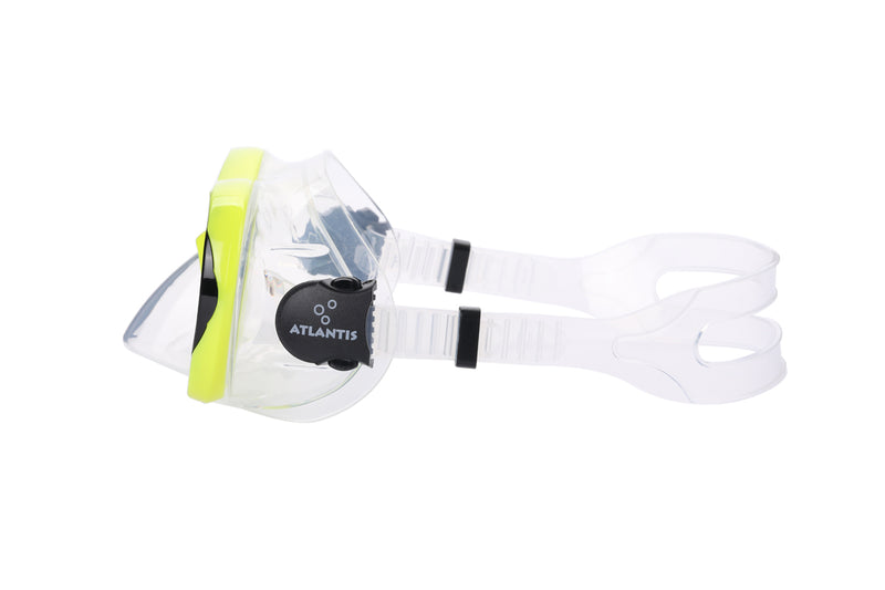 Waikiki Combo - Snorkelset - Duikbril - Snorkel - Kinderen - Zwart/Geel