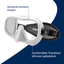 Shadow - Zwembril - Duikbril - Volwassenen - Wit
