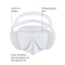 Panama - Duikbril - Snorkelmasker - Volwassenen - Wit