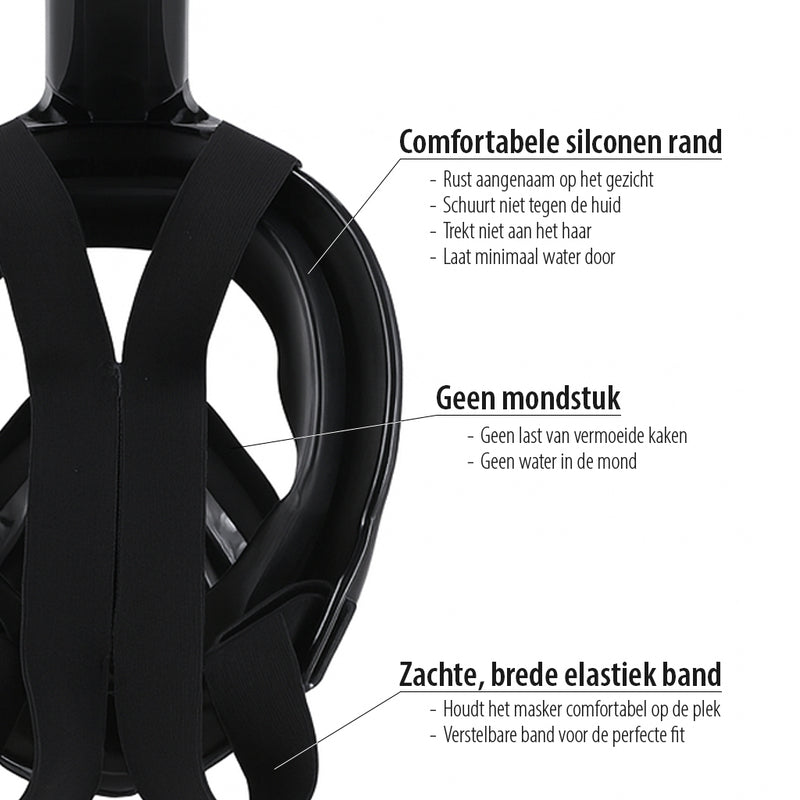 X10 - Snorkelmasker - Volwassenen - Zwart