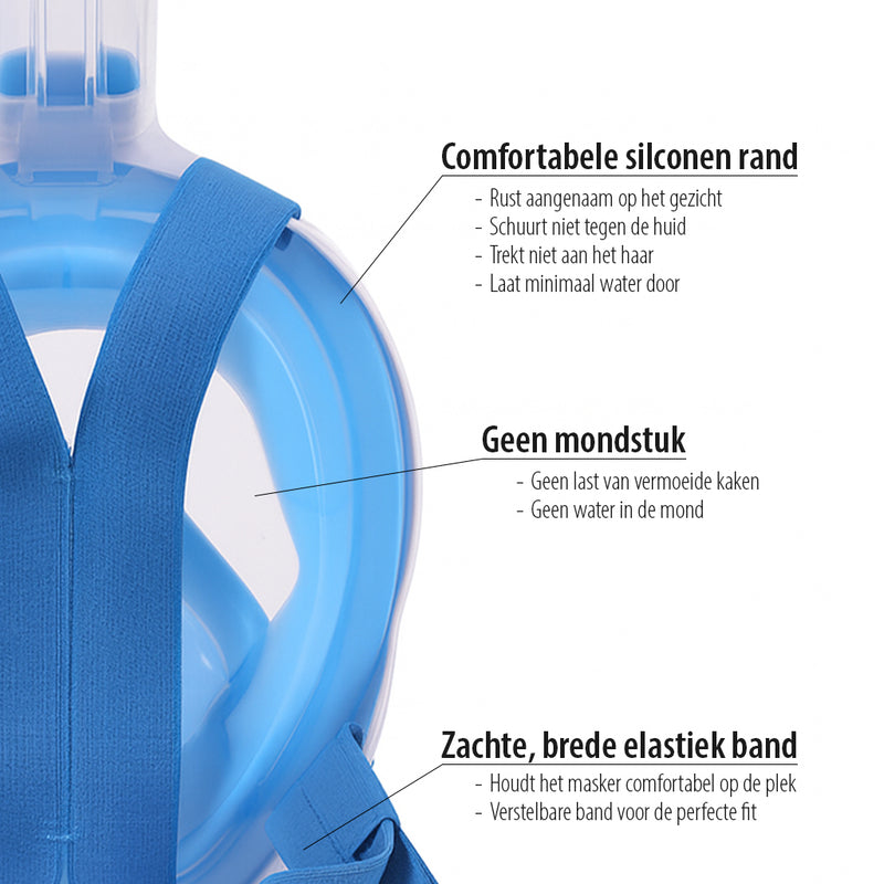 X10 - Snorkelmasker - Kinderen - Blauw