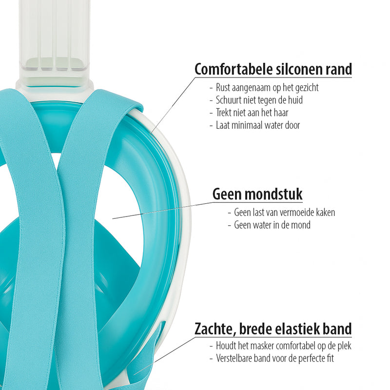 X10 - Snorkelmasker - Kinderen - Turquoise