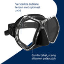 Cyanea - Duikbril - Volwassenen - Zwart/Titanium