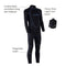 3/2mm Adventure Full  - Wetsuit - Heren - Zwart/Blauw