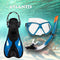 Andros Set - Snorkelset - Duikbril - Snorkel - Volwassenen - Blauw/Zwart