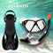 Andros Set - Snorkelset - Duikbril - Snorkel - Volwassenen - Zwart