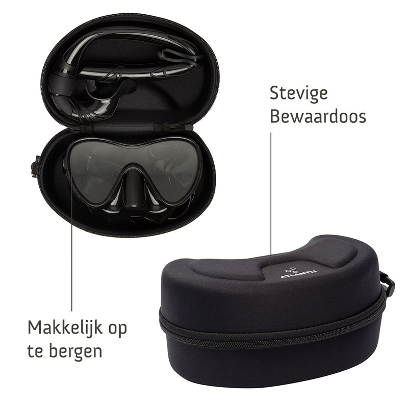 Bali Combo - Snorkelset - Duikbril - Snorkel - Volwassenen - Zwart