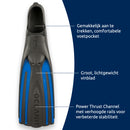Viper 2 - Flippers - Zwemvliezen Full Foot - Volwassenen - Blauw