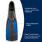 Viper 2 - Flippers - Zwemvliezen Full Foot - Volwassenen - Blauw