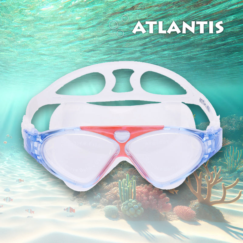 Tetra - Zwembril - Volwassenen - Clear Lens - Blauw/Rood