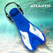 Dolphin - Zwemvliezen - Flippers - Verstelbare Hielstrap - Voor Zwemmen & Snorkelen - Volwassenen - Blauw/Wit