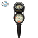 Combo2 - Pressure Gauge 400 bar + Compass with Miflex hose - Manometer - Volwassenen