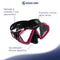 Hawkeye Combo – Schnorchelset – Erwachsene – Schwarz/Pink