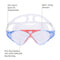 Tetra - Zwembril - Volwassenen - Clear Lens - Blauw/Rood
