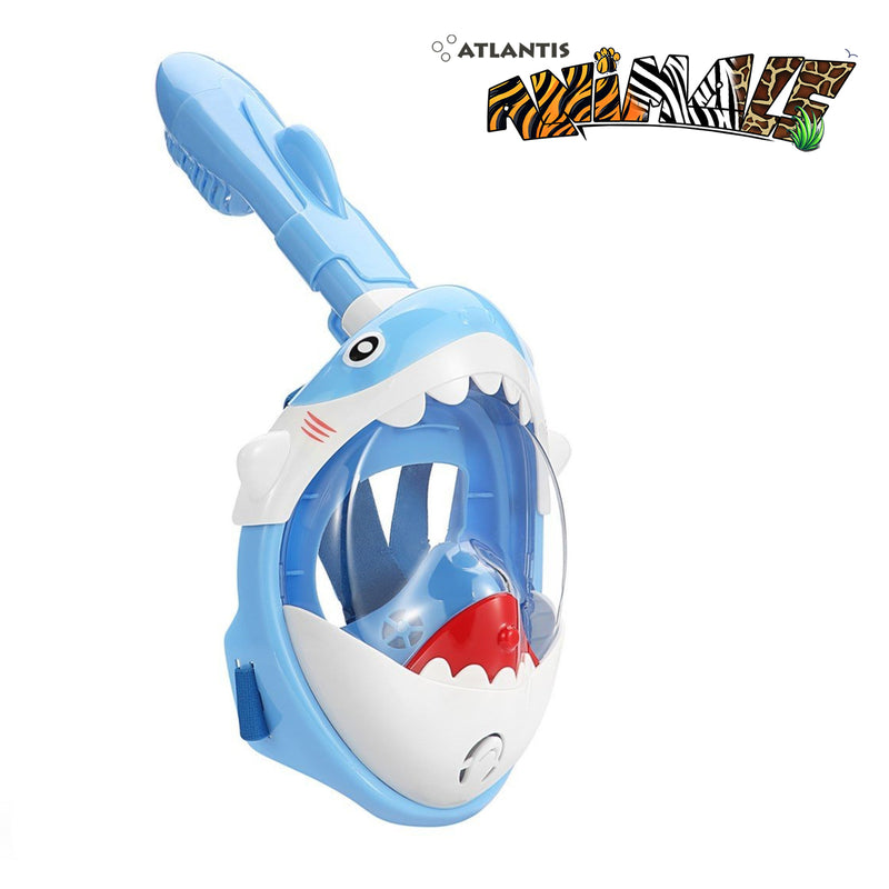 Atlantis Shark - Masque de plongée en apnée - Enfants - Bleu