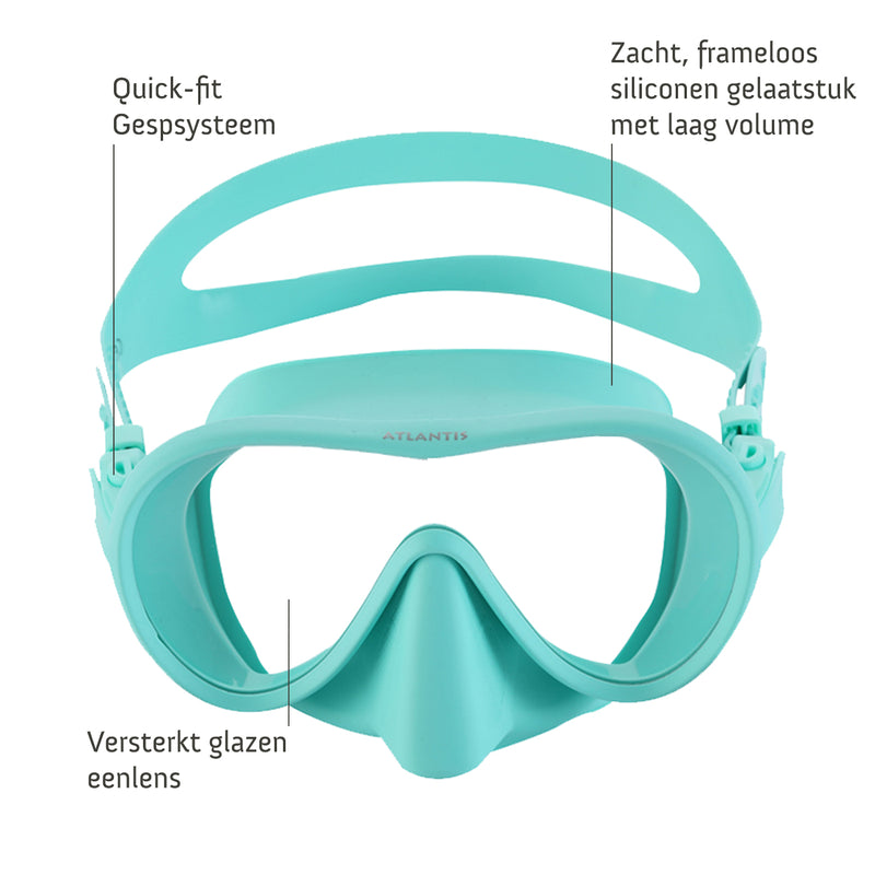 Panama - Duikbril - Snorkelmasker - Volwassenen - Turquoise