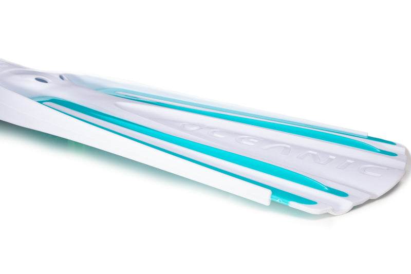 Viper 2 - Flippers - Zwemvliezen Full Foot - Volwassenen - Wit/Turquoise