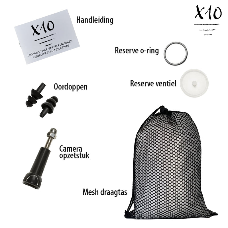 X10 - Snorkelmasker - Volwassenen - Coral