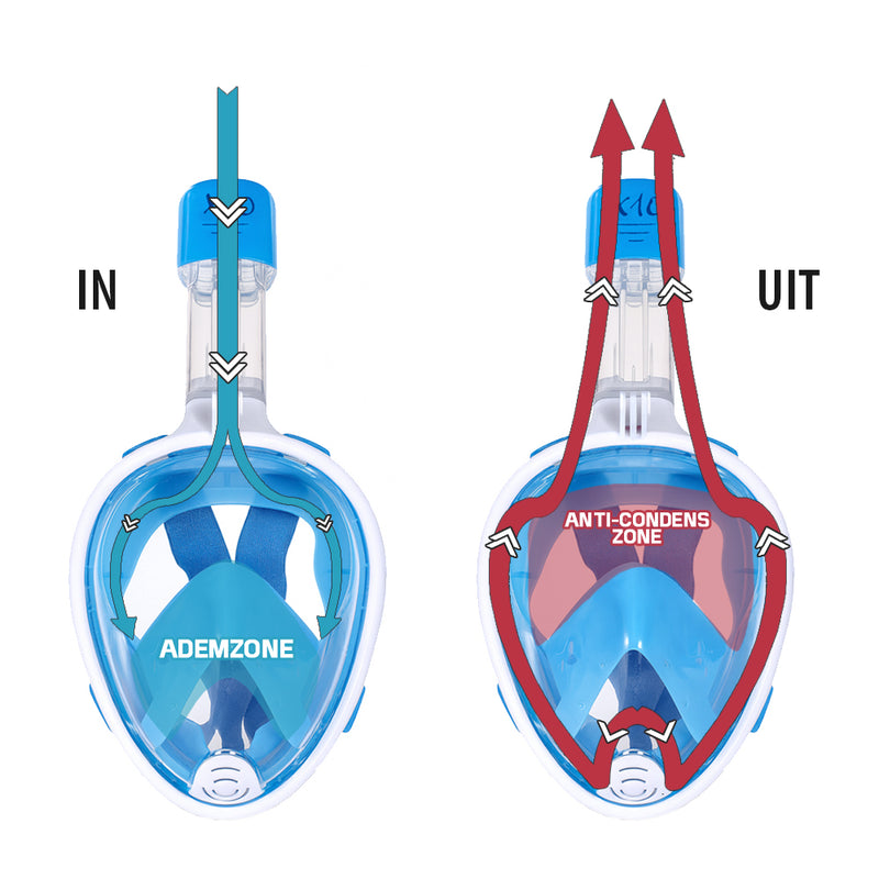 X10 - Snorkelmasker - Kinderen - Blauw