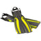 Viper 2 - Flippers - Zwemvliezen Open Heel - Zwart/Geel