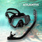 Samana Pro Combo - Snorkelset - Snorkel & Duikbril  - Versterkt Glas - Dry Top - Luxe Bewaartas - Volwassenen - Zwart/Grijs