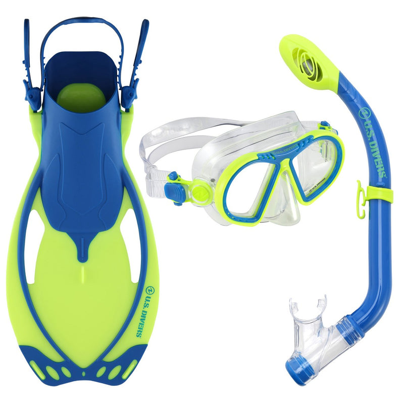 Toucan Set - Snorkelset - Duikbril - Snorkel - Kinderen - Geel/Blauw
