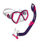 Regal Combo - Snorkelset - Duikbril - Snorkel - Kinderen - Paars/Rood