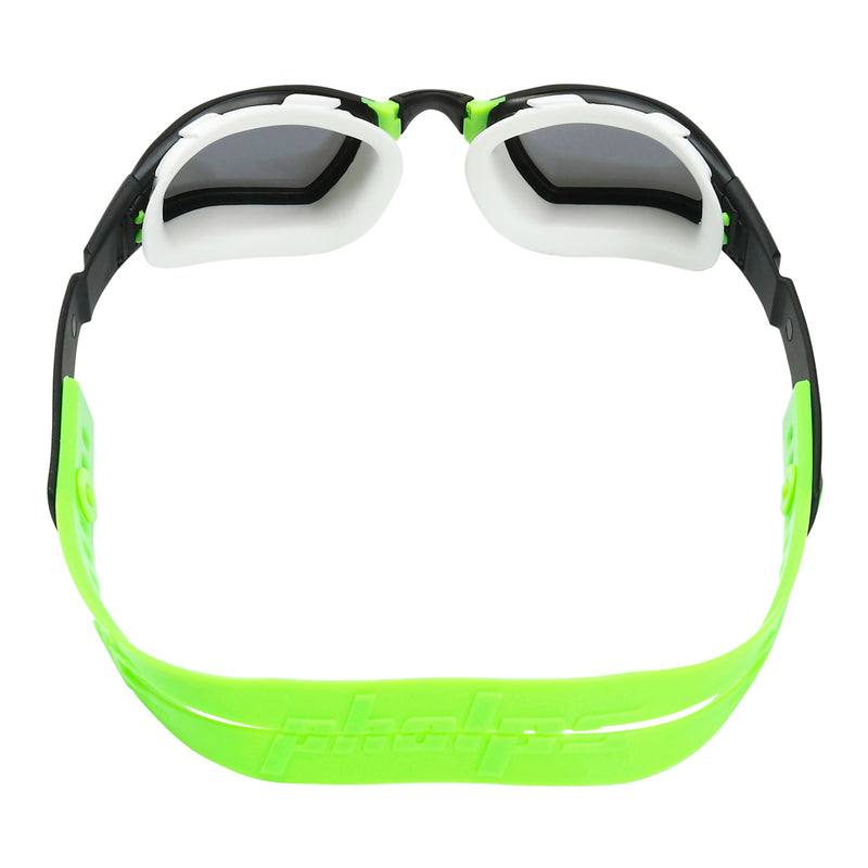 Ninja - Lunettes de natation - Adultes - Verres miroir - Noir/Lime