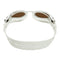 Kaiman EXO - Lunettes de natation - Adultes - Verres polarisés marron - Blanc/Orange