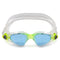 Kayenne Junior - Zwembril - Kinderen - Blue Lens - Transparant/Lime