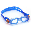 Moby Kid - Zwembril - Kinderen - Clear Lens - Blauw/Oranje