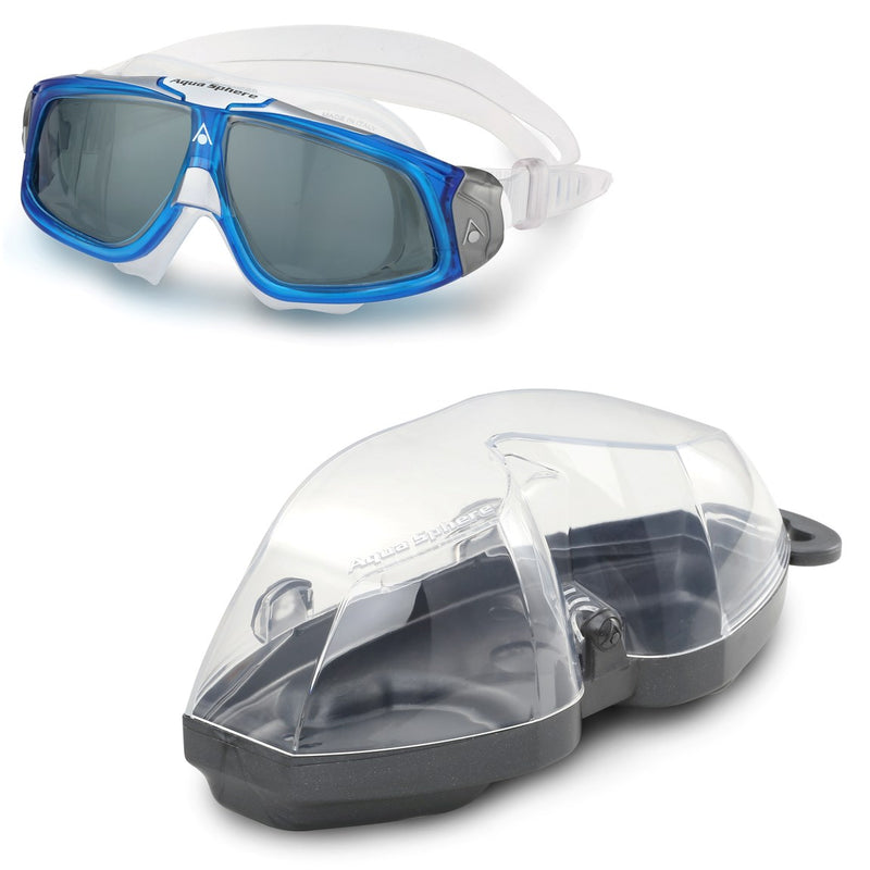 Seal 2.0 - Zwembril - Volwassenen - Dark Lens - Blauw/Wit