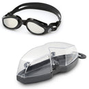 Kaiman - Lunettes de natation - Adultes - Verres miroir - Noir